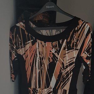 BCBGMAXAZRIA SHORT SLEEVE DRESS